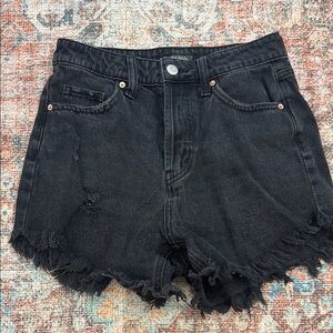 Wild Fable Black Jean Shorts Distressed High-Waisted